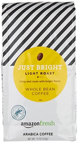 Amazon Fresh Amazon Fresh Just Bright Light Roast (Whole Bean, 12 oz)