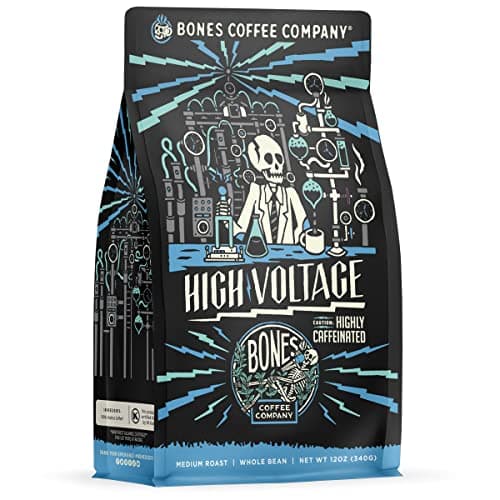 Bones Coffee Bones Coffee High Voltage (unflavored, high caffeine)